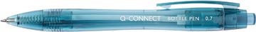 Q-connect stylo recyclage pet, 0,7 mm, pointe moyenne, bleu