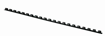 Q-connect peignes 6mm 21 boucles 100 pièces noir