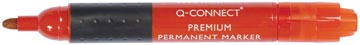 Q-connect marqueur permanent premium, 3 mm, pointe ronde, rouge