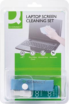 Q-connect liquide de nettoyage pour écran et clavier aérosol de 25 ml