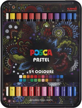 Posca pastels, boîte de 24 pièces