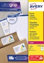 Avery l7165, etiquettes d'expédition, laser, ultragrip, blanches, 100 pages, 8 per page, 99,1 x 67,7 mm