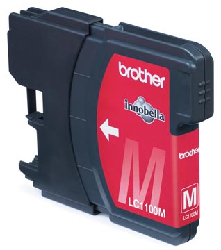 Brother cartouche d'encre, 325 pages, oem lc-1100m, magenta