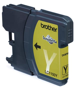 Brother cartouche d'encre, 325 pages, oem lc-1100y, jaune