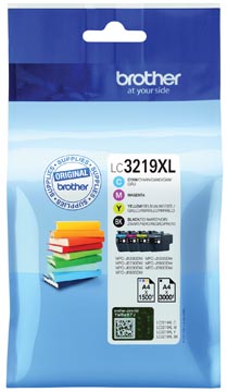 Brother cartouche d'encre, 1.500 - 3.000 pages, oem lc-3219xlval, 4 couleurs