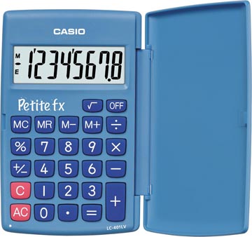 Casio calculatrice de poche petite fx, bleu