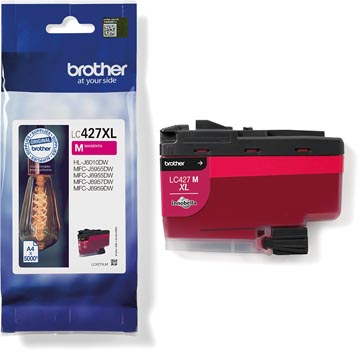 Brother cartouche d'encre, 5.000 pages, oem lc-427xlm, magenta