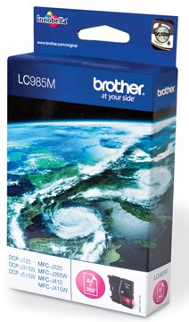 Brother cartouche d'encre, 260 pages, oem lc-985m, magenta