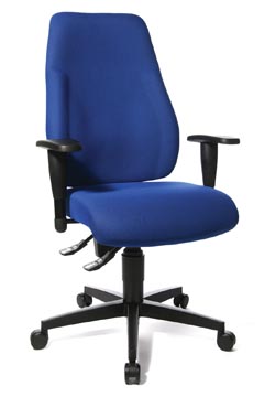 Topstar chaise de bureau lady sitness, bleu