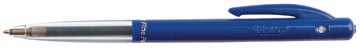 Bic stylo bille m10 clic, pointe fine, 0,35 mm, bleu