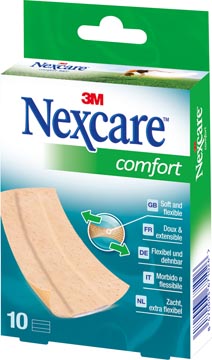 3m pansement nexcare comfort 360° ft 10 x 6 cm,  à découper, paquet de 10 pièces