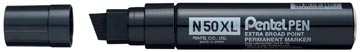 Pentel marqueur permanent pen n50, pointe large, noir