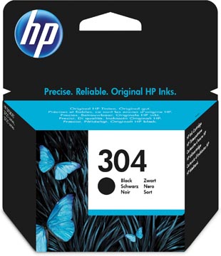 Hp cartouche d'encre 304, 120 pages, oem n9k06ae, noir