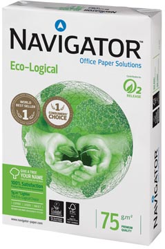 Navigator eco-logical papier d'impression, ft a4, 75 g, paquet de 500 feuilles