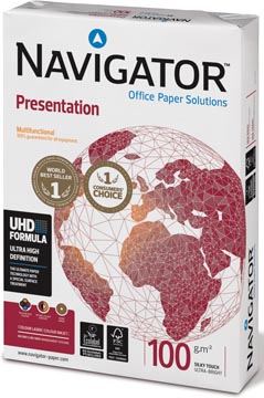 Navigator presentation papier de présentation ft a3, 100 g, paquet de 500 feuilles