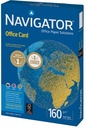 Navigator office card papier de présentation, ft a4, 160 g, paquet de 250 feuilles