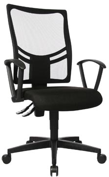 Topstar chaise de bureau net point 10, noir