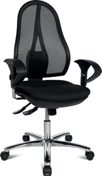 Topstar chaise de bureau open point sy deluxe, noir