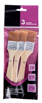 Brosse à vernis spalter set, 3 pièces