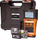 Brother système de lettrage pt-e550 avec valise, 2 rubans, adaptateur et batterie