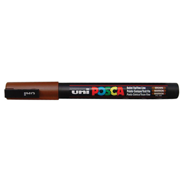 Uni posca marqueur peinture, pc-1mc, 0,7 mm, brun