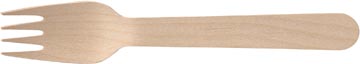 Fourchette en bois, 16,5 cm, paquet de 250 pièces