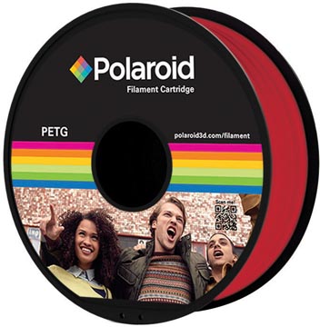 Polaroid 3d universal petg filament, 1 kg, rouge