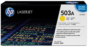 Hp toner 503a, 6 000 pages, oem q7582a, jaune