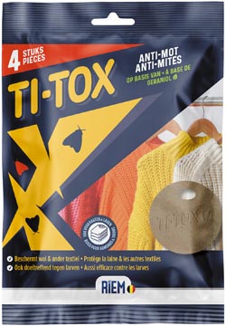 Riem ti-tox anti-piège à mite, 4 pièces