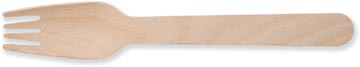 Fourchette en bois, 160 mm, paquet de 100 pièces