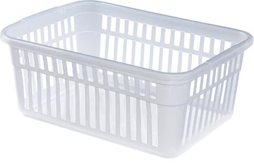 Whitefurze large panier de rangement 45 cm, transparent