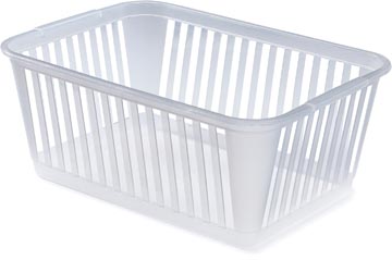 Whitefurze medium panier de rangement 37 cm, transparent