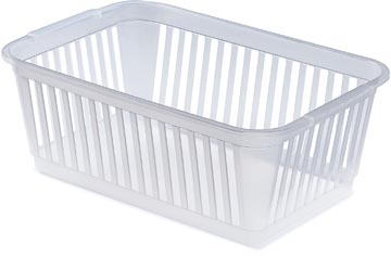 Whitefurze small panier de rangement 37 cm, transparent