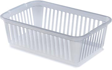 Whitefurze mini panier de rangement 25 cm, transparent