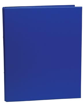 Classeur pour ft a4, 2 anneaux de 25 mm, en pvc, bleu