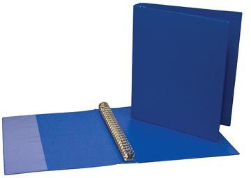 Classeur pour ft a4, 23 anneaux de 24 mm, en pvc, bleu