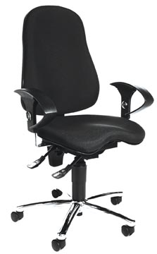 Topstar chaise de bureau sitness 10, noir