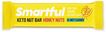 Smartful keto barre honey nuts, bio, paquet de 15