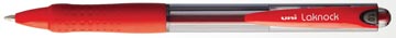 Uni-ball stylo bille laknock largeur de trait: 0,4 mm, bille: 1 mm, pointe moyenne, rouge