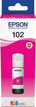 Epson bouteilles d'encre 102, 6.000 pages, oem c13t03r340, magenta