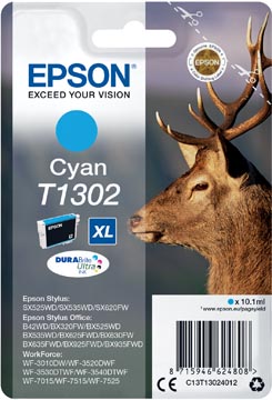 Epson cartouche d'encre t1302, 765 pages, oem c13t13024012, cyan