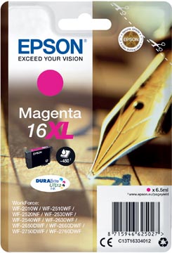 Epson cartouche d'encre 16xl, 450 pages, oem c13t16334012, magenta