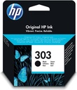 Hp cartouche d'encre 303, 200 pages, oem t6n02ae, noir