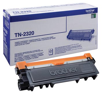 Brother toner, 2.600 pages, oem tn-2320, noir