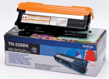 Brother toner, 6.000 pages, oem tn-328bk, noir