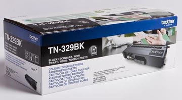 Brother toner, 6.000 pages, oem tn-329bk, noir