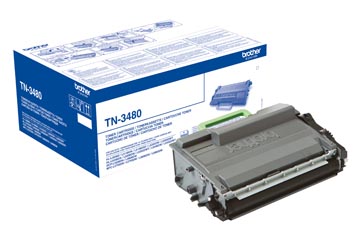 Brother toner, 8.000 pages, oem tn-3480, noir