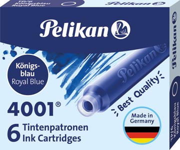 Pelikan cartouches d'encre 4001, bleu roi