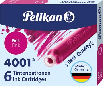 Pelikan cartouches d'encre 4001, rose