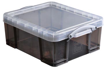 Really useful box boîte de rangement 18 l, transparant fumé